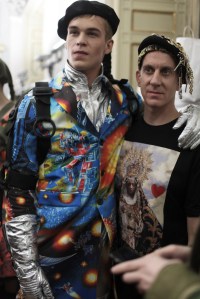 Backstage at Moschino Men's Fall 2017