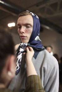 Backstage at MSGM Men's Fall 2017