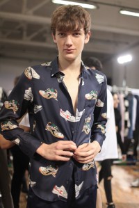 Backstage at MSGM Men's Fall 2017