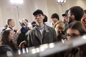 Backstage at MSGM Men's Fall 2017