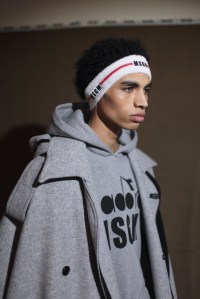 Backstage at MSGM Men's Fall 2017