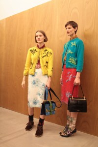 Backstage at Prada Men's Fall 2017