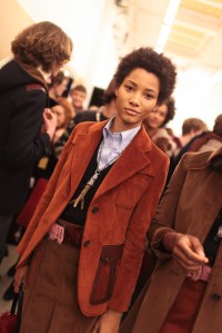 Backstage at Prada Men's Fall 2017