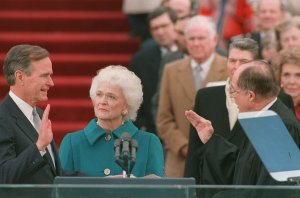 Barbara Bush in 1989