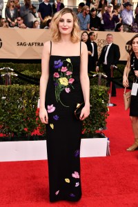 Laura Carmichael in Christopher Kane SAG Awards Fashion 2017