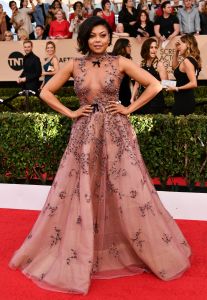 Taraji P. Henson in Reem Acra SAG Awards Fashion 2017