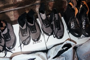 Backstage at Robert Geller Men’s Fall 2017