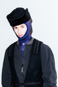 Backstage at Robert Geller Men’s Fall 2017