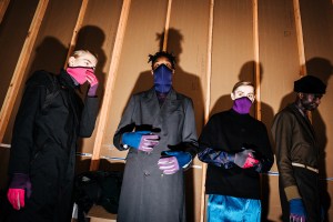 Backstage at Robert Geller Men’s Fall 2017