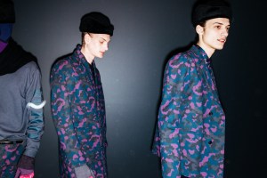 Backstage at Robert Geller Men’s Fall 2017