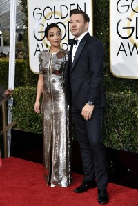 Golden Globes 2017: Ruth Negga Louis Vuitton and Joel Edgerton