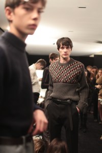 Backstage at Salvatore Ferragamo Men's Fall 2017