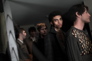 Backstage at Salvatore Ferragamo Men's Fall 2017