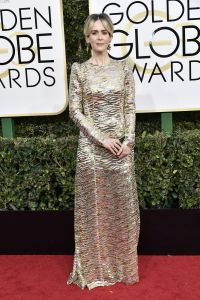 Golden Globes 2017: Sarah Paulson in Marc Jacobs Golden