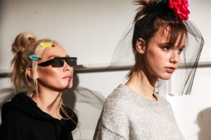 Backstage at Adam Selman RTW Fall 2017