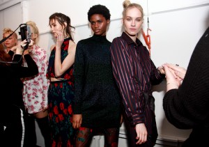 Backstage at Adam Selman RTW Fall 2017