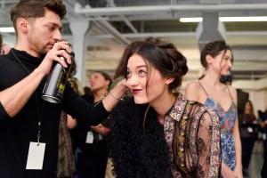 Backstage at Alice + Olivia RTW Fall 2017