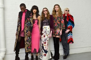 Backstage at Alice + Olivia RTW Fall 2017