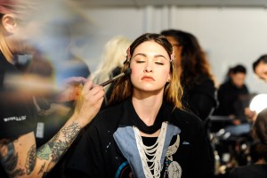 Backstage at Alice + Olivia RTW Fall 2017