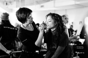 Backstage at Alice + Olivia RTW Fall 2017