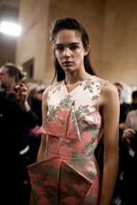 Backstage at Christopher Kane RTW Fall 2017