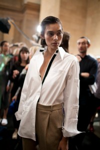 Backstage at Christopher Kane RTW Fall 2017