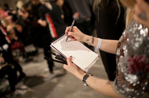 Backstage at Mary Katrantzou RTW Fall 2017