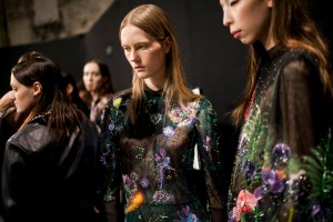 Backstage at Mary Katrantzou RTW Fall 2017