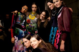 Backstage at Mary Katrantzou RTW Fall 2017