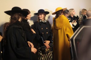 Backstage at Alberta Ferretti RTW Fall 2017