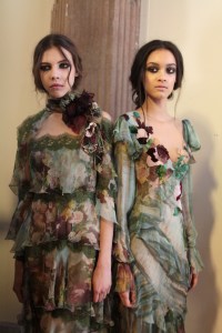 Backstage at Alberta Ferretti RTW Fall 2017