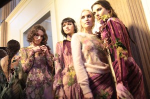 Backstage at Alberta Ferretti RTW Fall 2017