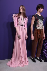 Backstage at Gucci RTW Fall 2017