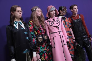 Backstage at Gucci RTW Fall 2017