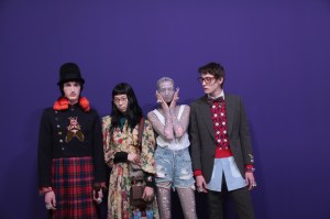 Backstage at Gucci RTW Fall 2017