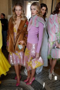 Backstage at Blumarine RTW Fall 2017