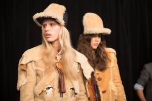 Backstage at Coach RTW Fall 2017