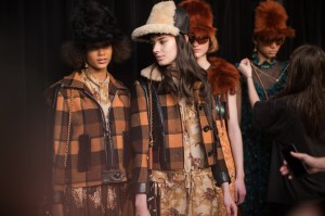 Backstage at Coach RTW Fall 2017