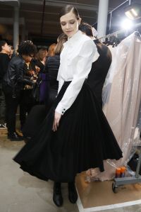 Backstage at Carolina Herrera RTW Fall 2017