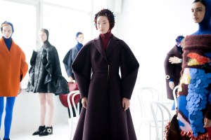 Backstage at Delpozo RTW Fall 2017