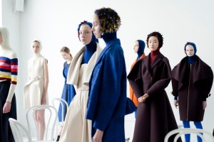 Backstage at Delpozo RTW Fall 2017