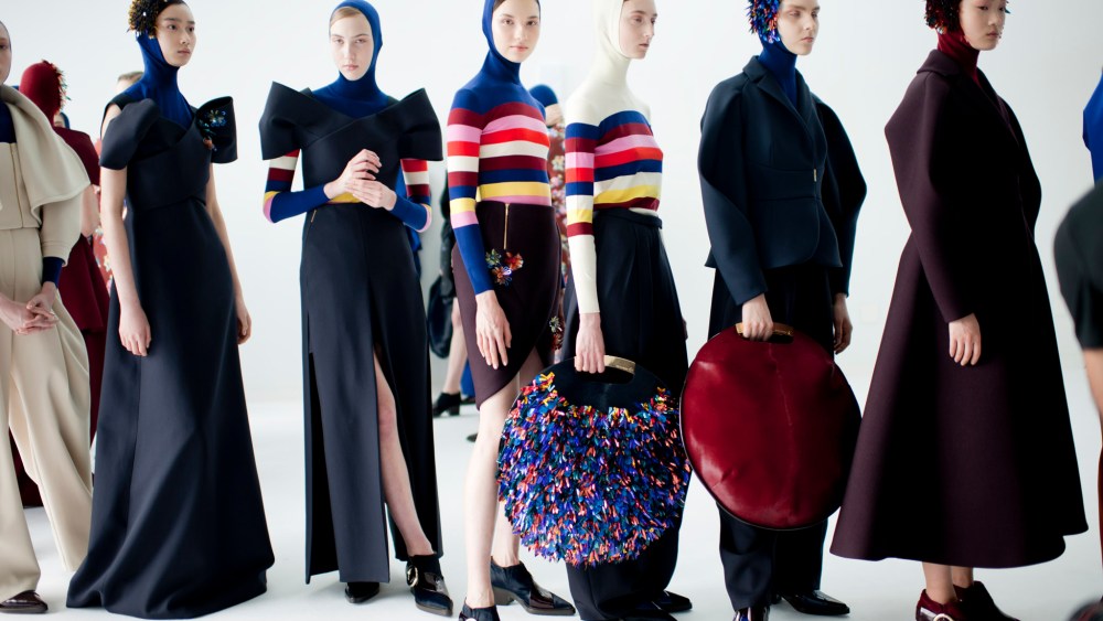 Backstage at Delpozo RTW Fall 2017