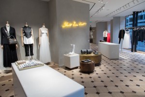The interior of the Paris pop-up store.
