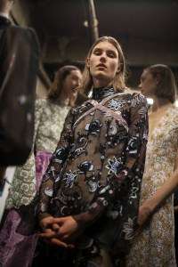 Backstage at Erdem RTW Fall 2017