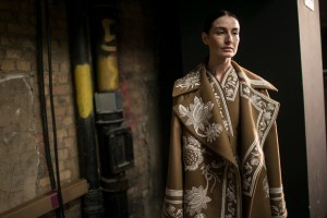 Backstage at Erdem RTW Fall 2017