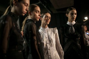 Backstage at Erdem RTW Fall 2017