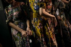 Backstage at Erdem RTW Fall 2017