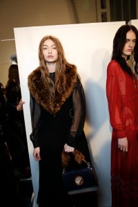 Backstage at Fendi RTW Fall 2017