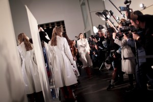 Backstage at Fendi RTW Fall 2017