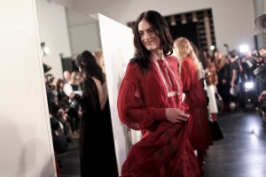 Backstage at Fendi RTW Fall 2017